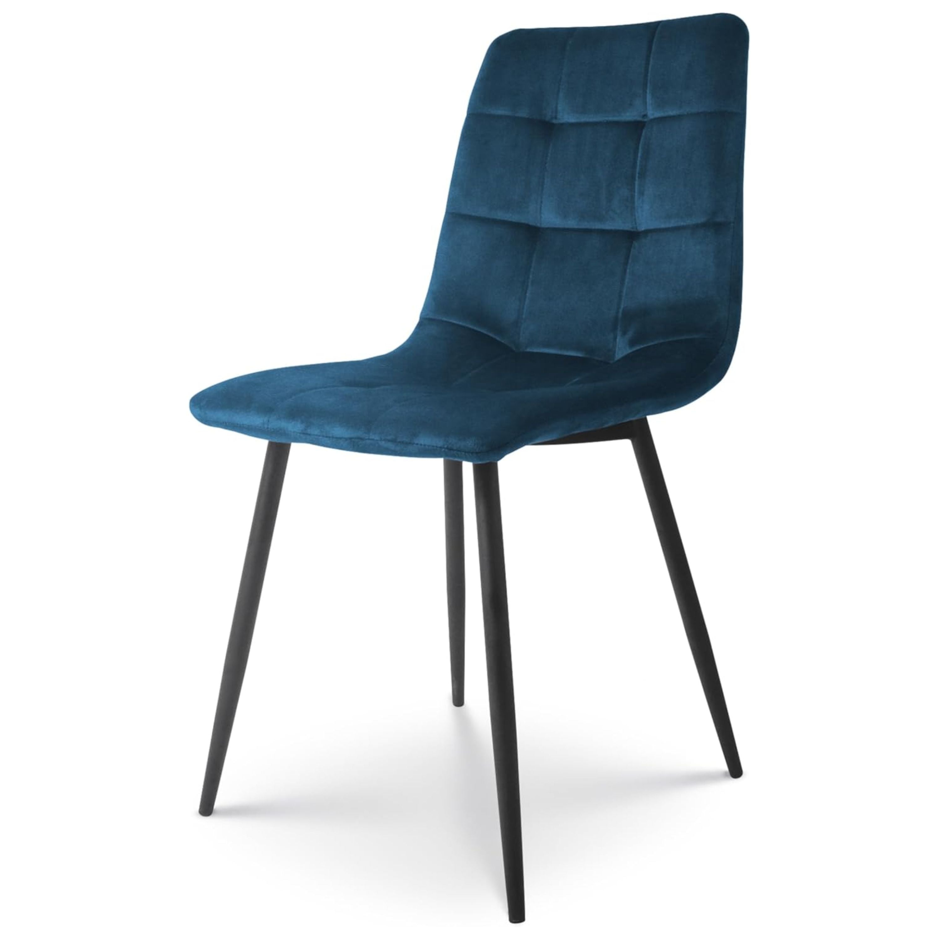 Velvet Dining Chairs with Solid Metal Legs, Modern Armless SideChairs Suitable for Reception, Living Room, Bedroom, or Restaurant, Home & Office