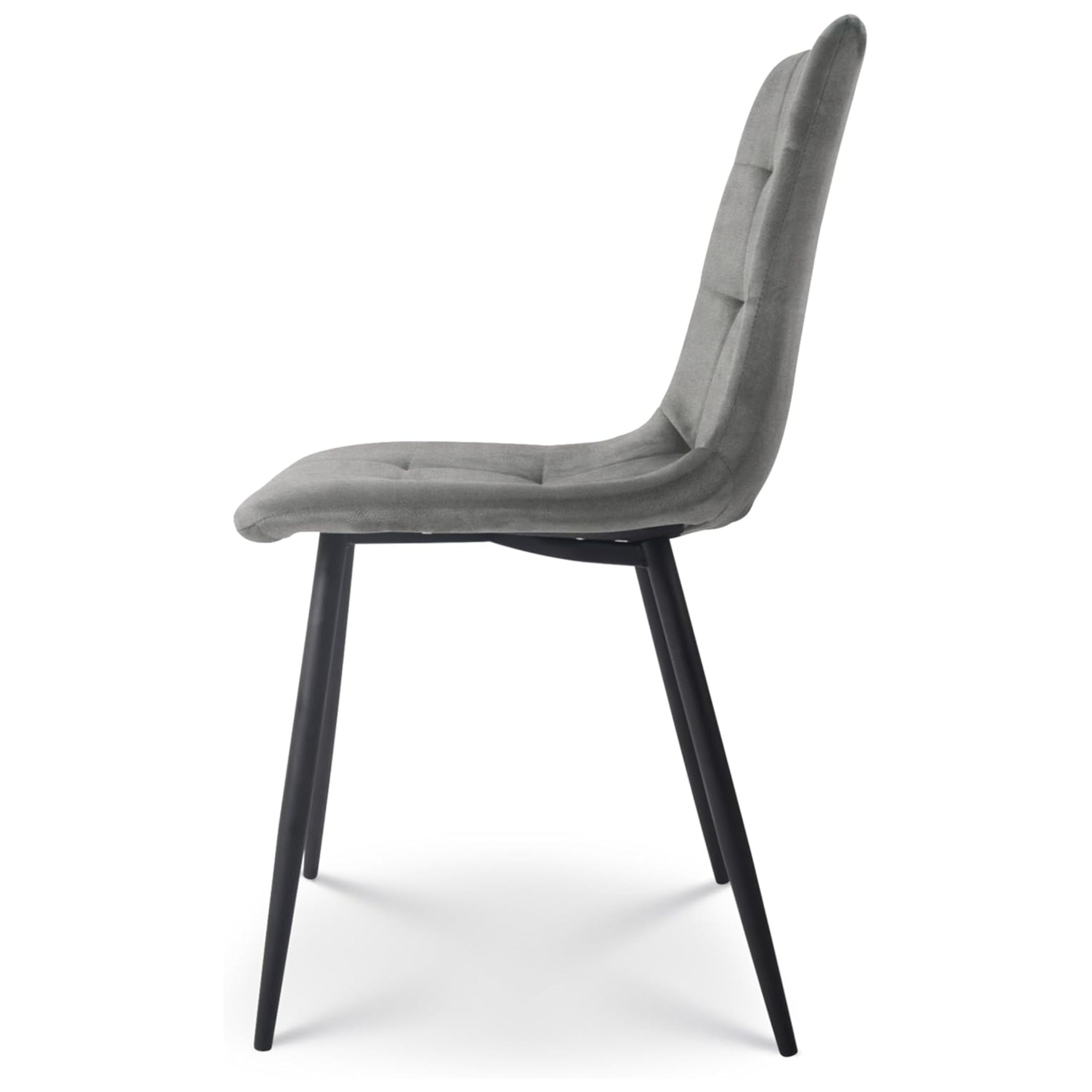 Velvet Dining Chairs with Solid Metal Legs, Modern Armless SideChairs Suitable for Reception, Living Room, Bedroom, or Restaurant, Home & Office