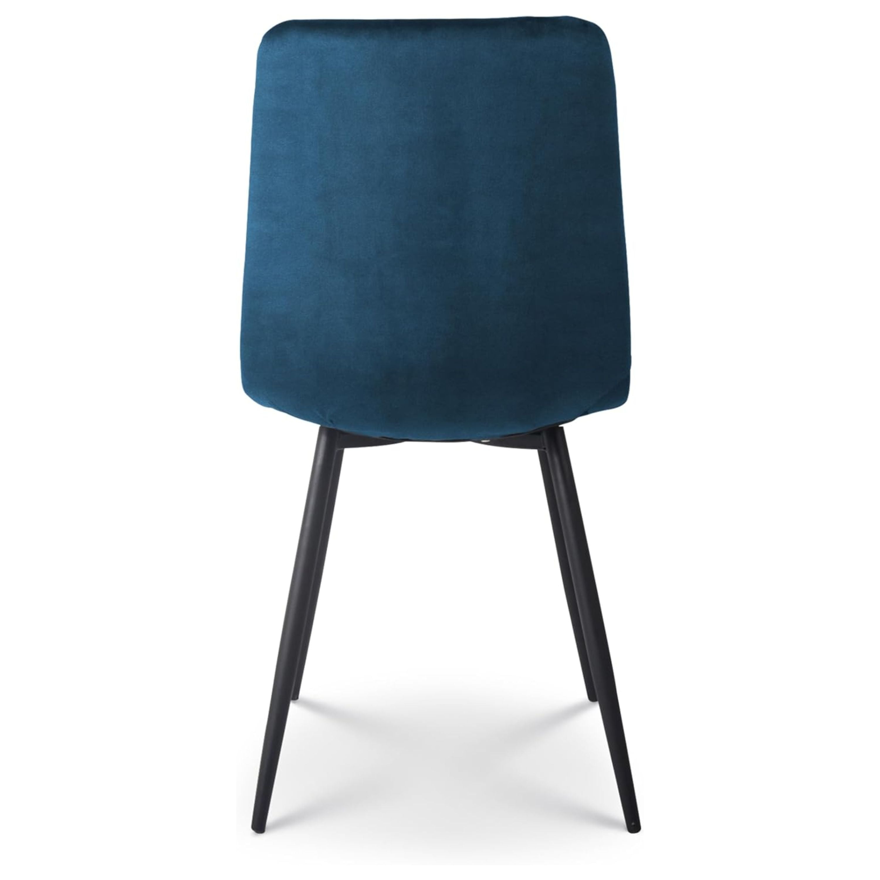 Velvet Dining Chairs with Solid Metal Legs, Modern Armless SideChairs Suitable for Reception, Living Room, Bedroom, or Restaurant, Home & Office