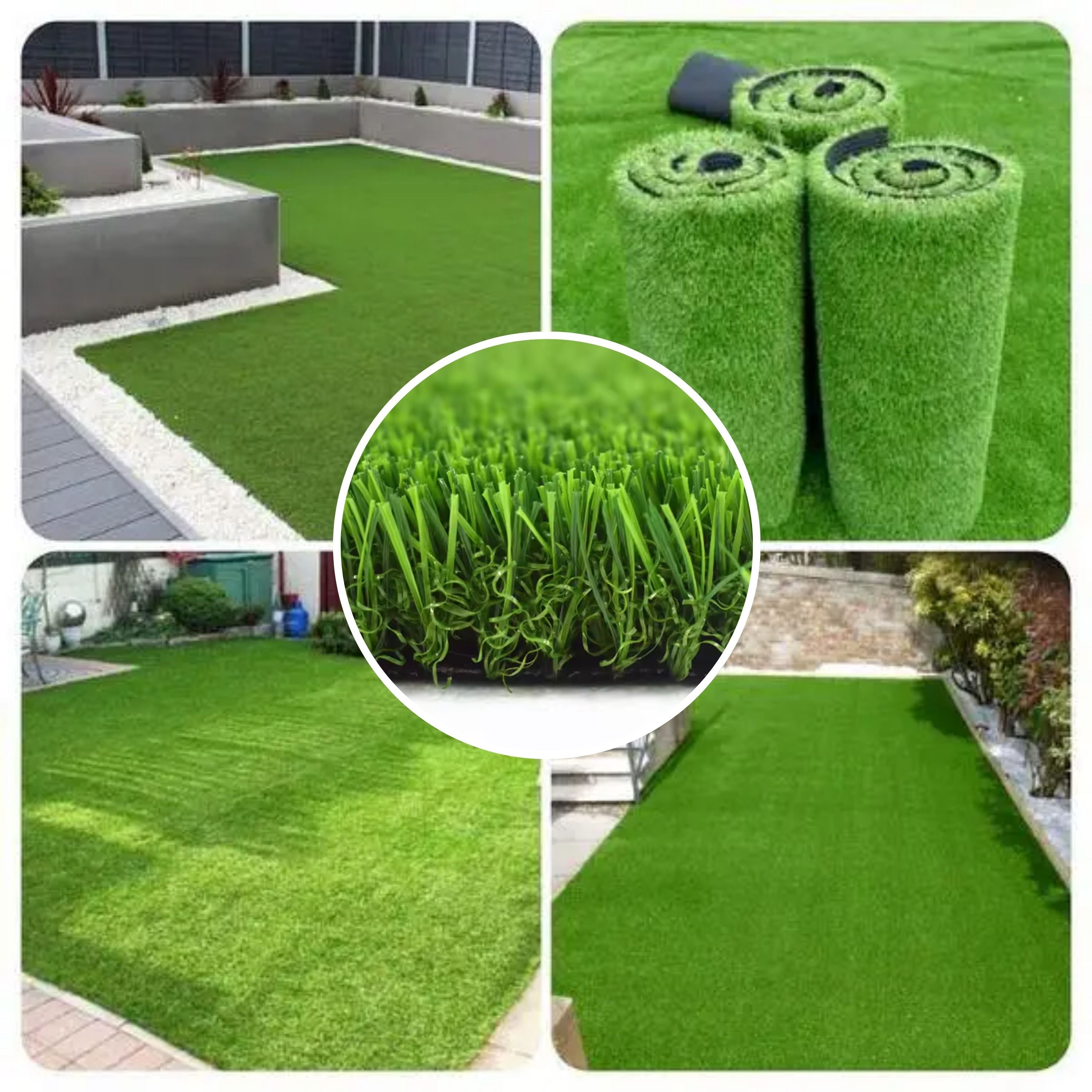 Artifical Grass Roll 4m x 1m Pile 30 MM Offcut Roll End Fake Lawn Garden Turf tg