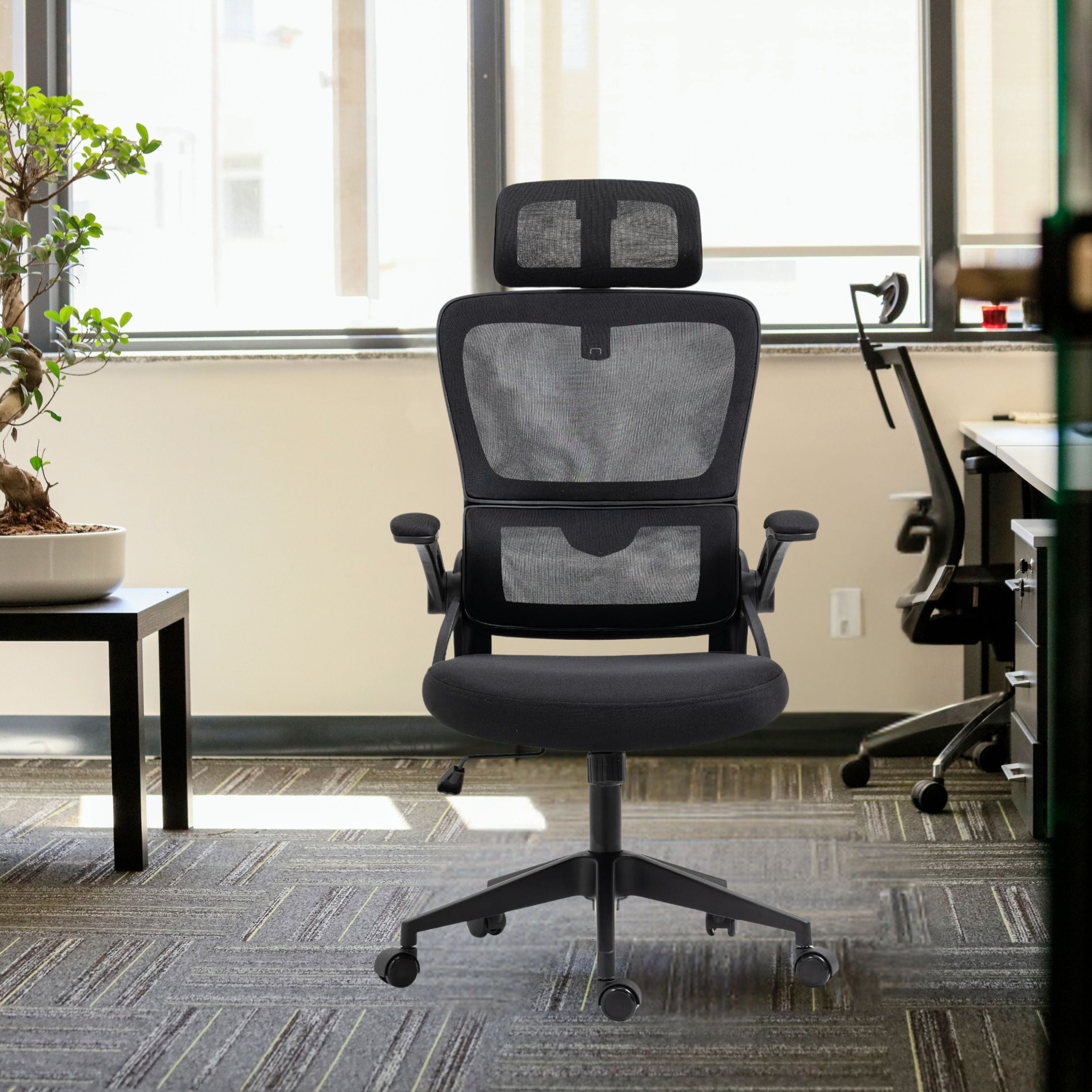 Mesh Office Chair Desk Chairs For Home Wheel Adjustable Height Ergonomic Swivel