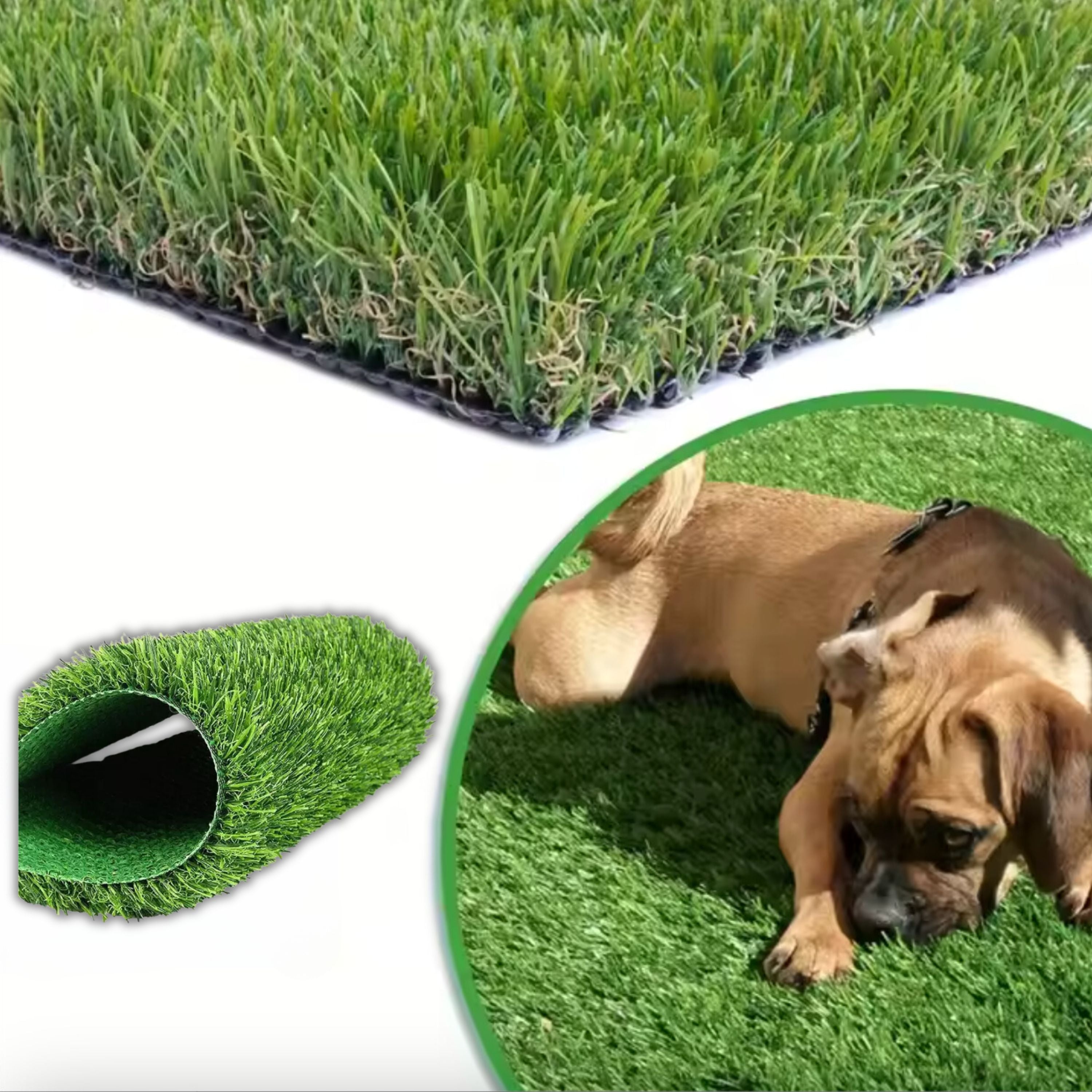 Artifical Grass Roll 4m x 1m Pile 30 MM Offcut Roll End Fake Lawn Garden Turf tg